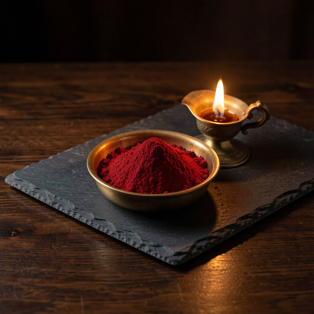 Cinnabar and lamplight — the heart's voice