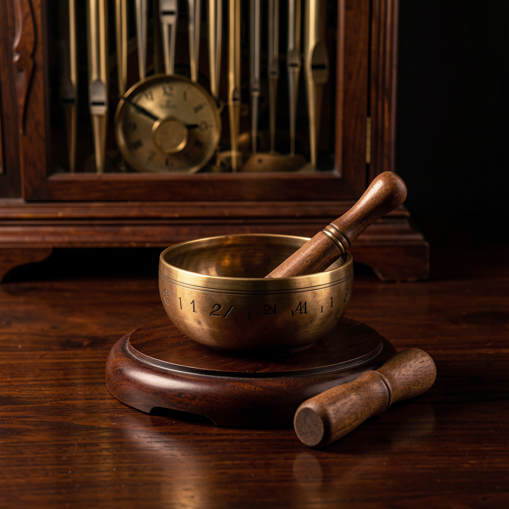 Bronze singing bowl — the body's rhythm