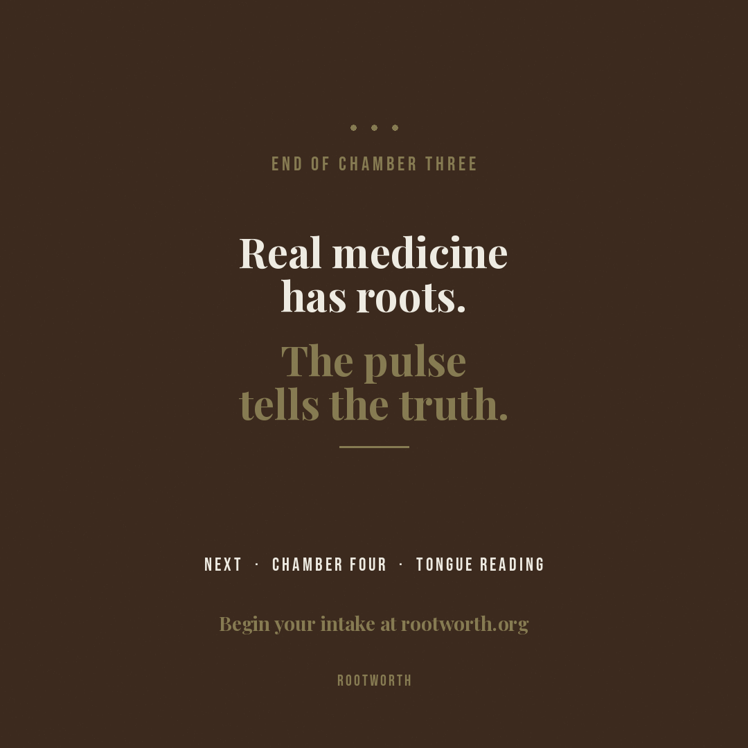 Pulse close — put your fingers on what's real