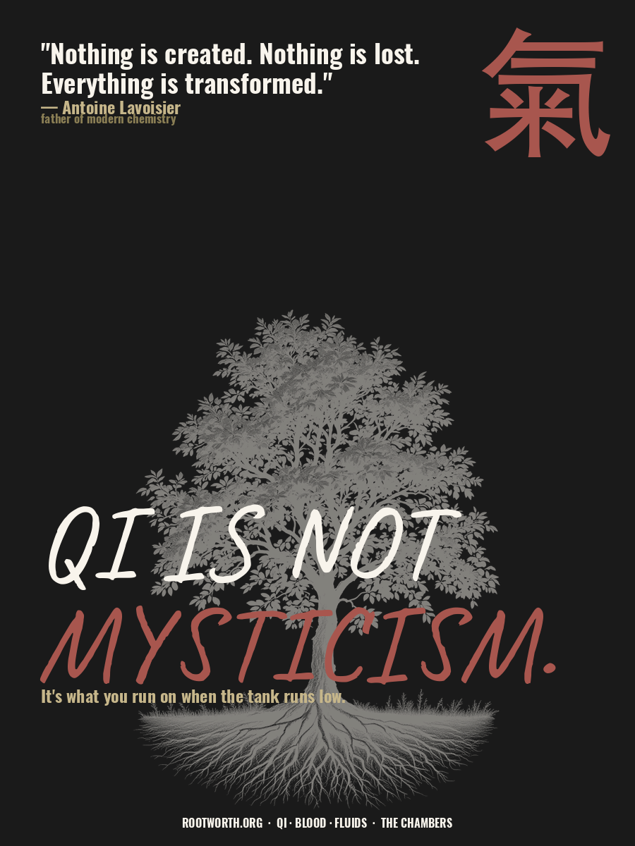 Qi Is Not Mysticism — Qi, Blood & Fluids poster