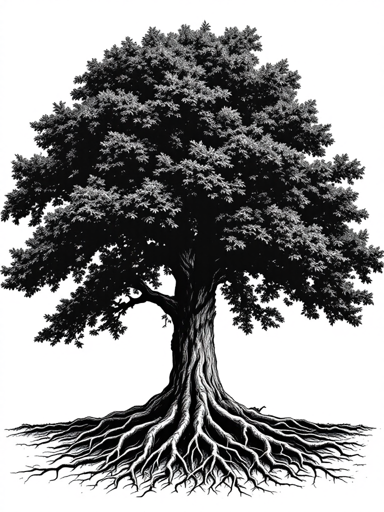 The great oak — Rootworth